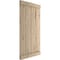 Ekena Millwork Rustic Four Board Joined Board-n-Batten Hand Hewn Faux Wood Shutters w/End Batten, 22W x 78H, PR SHUBJE22X78HHPR - alternate 12